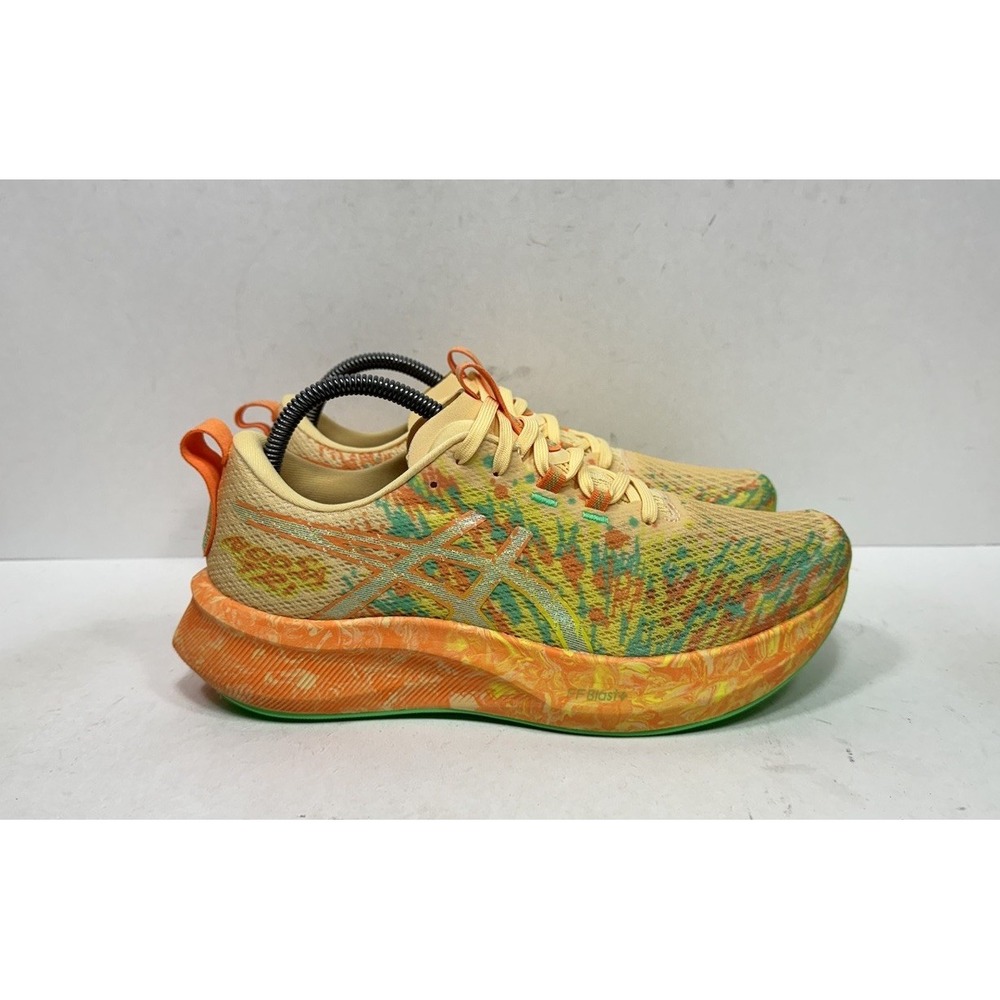 ASICS Noosa Tri 16 Women's Size 9.5 Orange Green Running Shoes 1012B675